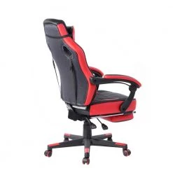 Porch and Den Black Ergonomic Gaming Chair with Footrest and Neck Pillow by Homy Casa -Homy Casa Shop red homy casa furniture accessories burgendy red 1f 1000