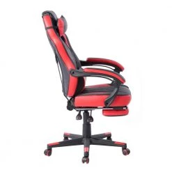 Porch and Den Black Ergonomic Gaming Chair with Footrest and Neck Pillow by Homy Casa -Homy Casa Shop red homy casa furniture accessories burgendy red 4f 1000