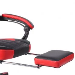 Porch and Den Black Ergonomic Gaming Chair with Footrest and Neck Pillow by Homy Casa -Homy Casa Shop red homy casa furniture accessories burgendy red fa 1000