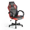 HD-Tunney Red PU Seat Office Computer Gaming Chair Height Adjustment Swivel by Homy Casa -Homy Casa Shop red homy casa gaming chairs hd tunney red lmkz 64 1000