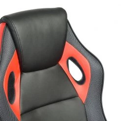 HD-Tunney Red PU Seat Office Computer Gaming Chair Height Adjustment Swivel by Homy Casa -Homy Casa Shop red homy casa gaming chairs hd tunney red lmkz 76 1000
