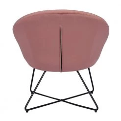 Doumbia Rose Velvet Barrel Chair With Cushion by Homy Casa -Homy Casa Shop rose homy casa accent chairs hd doumbia rose a 1f 1000