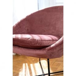 Doumbia Rose Velvet Barrel Chair With Cushion by Homy Casa -Homy Casa Shop rose homy casa accent chairs hd doumbia rose a 40 1000