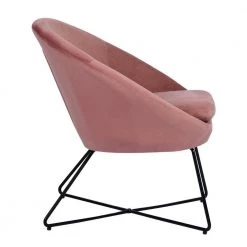 Doumbia Rose Velvet Barrel Chair With Cushion by Homy Casa -Homy Casa Shop rose homy casa accent chairs hd doumbia rose a 4f 1000