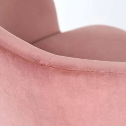 Ynez Velvet Upholstered Black Metal Legs Arm Dining Chairs(Set of 2) by Homy Casa -Homy Casa Shop rose homy casa dining chairs ynez rose oak x leg 1d 1000