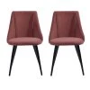 Smeg Pink Upholstered Dining Chair (Set of 2) by Homy Casa -Homy Casa Shop rose velvet homy casa dining chairs smeg tiaanium 32mm rose a 64 1000