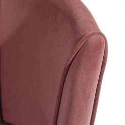 Smeg Pink Upholstered Dining Chair (Set of 2) by Homy Casa -Homy Casa Shop rose velvet homy casa dining chairs smeg tiaanium 32mm rose a 76 1000