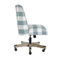 Bormuth Sky Blue Upholstered Office Chair by Homy Casa -Homy Casa Shop sky blue homy casa task chairs bormuth 2502 4f 1000