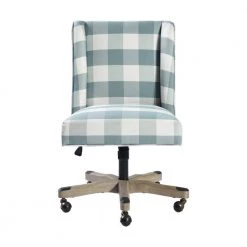 Bormuth Sky Blue Upholstered Office Chair by Homy Casa -Homy Casa Shop sky blue homy casa task chairs bormuth 2502 c3 1000