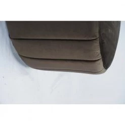 AKBAR Smoke Velvet Round Pouf Ottoman by Homy Casa -Homy Casa Shop smoke homy casa ottomans akbar large smoke 4f 1000