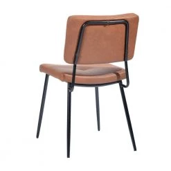 Karomi Brown Faux Leather Upholstered Side Dining Chairs(Set of 2) by Homy Casa 15 Karomi Brown Faux Leather Upholstered Side Dining Chairs(Set of 2) by Homy Casa -Homy Casa Shop tan homy casa dining chairs karomi vintage a 1f 1000