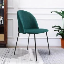 Teal Upholstered Dining Chair Teal Fabric Seat and Iron Tube Kitchen by Homy Casa 19 Teal Upholstered Dining Chair Teal Fabric Seat and Iron Tube Kitchen by Homy Casa -Homy Casa Shop teal homy casa dining chairs puzzle teal 31 1000