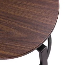 Amat 24-28.9 in. Walnut Color Industrial Style Bar Stool (Set of 2) by Homy Casa -Homy Casa Shop walnut black homy casa bar stools amat walnut jm 76 1000