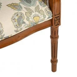 Fatina Beige Upholstered Solid Wood Arm Chair by Homy Casa 24 Fatina Beige Upholstered Solid Wood Arm Chair by Homy Casa -Homy Casa Shop walnut homy casa accent chairs hd fatina 76 1000