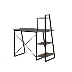 POUCHU 41 in. Rectangular Walnut Wood Computer Desk with Shelves by Homy Casa 17 POUCHU 41 in. Rectangular Walnut Wood Computer Desk with Shelves by Homy Casa -Homy Casa Shop walnut homy casa computer desks hd pouchu 246t a 1f 1000