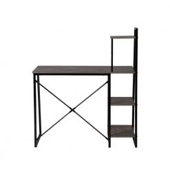 POUCHU 41 in. Rectangular Walnut Wood Computer Desk with Shelves by Homy Casa 14 POUCHU 41 in. Rectangular Walnut Wood Computer Desk with Shelves by Homy Casa -Homy Casa Shop walnut homy casa computer desks hd pouchu 246t a 77 1000