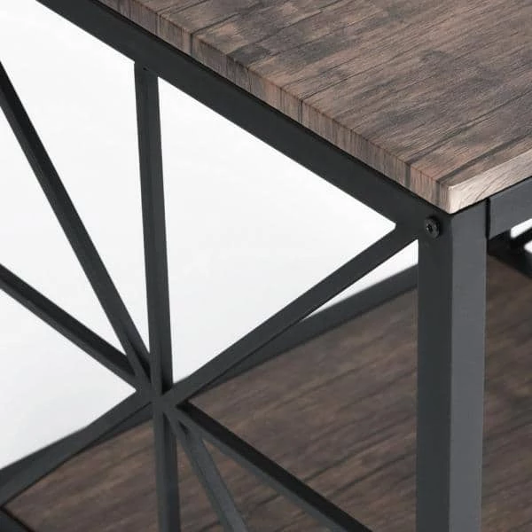 Walnut Shape Wooden End Table by Homy Casa 8 Walnut Shape Wooden End Table by Homy Casa - Image 6