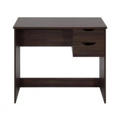 Waston 35.4 in. Rectangular Walnut Wood 2-Drawer Writing Desk by Homy Casa 24 Waston 35.4 in. Rectangular Walnut Wood 2-Drawer Writing Desk by Homy Casa -Homy Casa Shop walnut homy casa writing desks hd waston walnut 4f 1000
