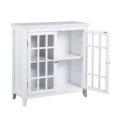 Taneka White Wood Accent Cabinet by Homy Casa -Homy Casa Shop white homy casa accent cabinets hd taneka white 4f 1000