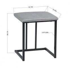 Unathi 4-Piece Rectangle Manufactured Wood Top White And Grey Dining Table set by Homy Casa -Homy Casa Shop white homy casa dining room sets unathi 1f 1000