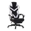Landuci White Faux Leather Gaming Chair by Homy Casa 2 Landuci White Faux Leather Gaming Chair by Homy Casa -Homy Casa Shop white homy casa gaming chairs landuci bracket white 64 1000