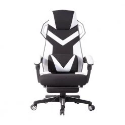 Landuci White Faux Leather Gaming Chair by Homy Casa -Homy Casa Shop white homy casa gaming chairs landuci bracket white c3 1000