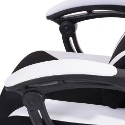 Landuci White Faux Leather Gaming Chair by Homy Casa -Homy Casa Shop white homy casa gaming chairs landuci bracket white fa 1000