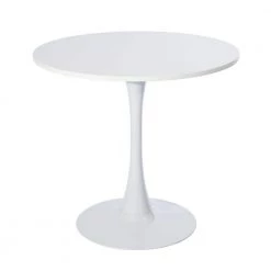 CLIFT White Dining Room Round Dining Table by Homy Casa
