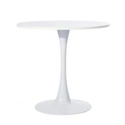 CLIFT White Dining Room Round Dining Table by Homy Casa -Homy Casa Shop white homy casa kitchen dining tables clift white a c3 1000