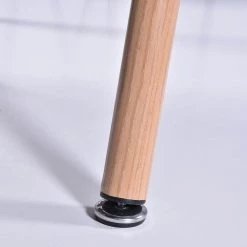 London 47.2 in Rectangle Matt White Manufactured Wood Tabletop with Metal Frame Solid Wood Legs for 4 by Homy Casa -Homy Casa Shop white homy casa kitchen dining tables london matt white a 1f 1000