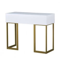 MAGNUS 39.4 in. Retangular Wood Writing Desk by Homy Casa -Homy Casa Shop white homy casa makeup vanities hd magnus 1f 1000