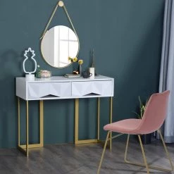 MAGNUS 39.4 in. Retangular Wood Writing Desk by Homy Casa -Homy Casa Shop white homy casa makeup vanities hd magnus 77 1000