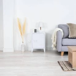 Graves White Metal Nightstand by Homy Casa -Homy Casa Shop white homy casa nightstands graves solo white lt 31 1000