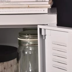 Graves White Metal Nightstand by Homy Casa -Homy Casa Shop white homy casa nightstands graves solo white lt 66 1000