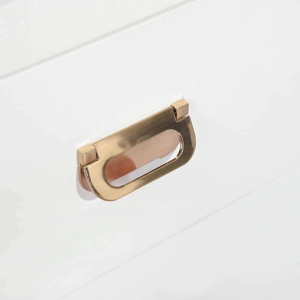 Loralie 1 -Drawer White Nightstand (27.2 in. H x 22.3 in. W x 16.9 in. D) by Homy Casa 10 Loralie 1 -Drawer White Nightstand (27.2 in. H x 22.3 in. W x 16.9 in. D) by Homy Casa - Image 8