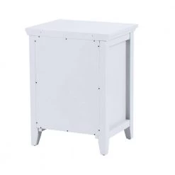 Taneka White Wood Nightstand by Homy Casa -Homy Casa Shop white homy casa nightstands hd taneka cabinet white 1f 1000