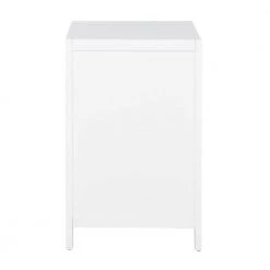 Loralie 1 -Drawer White Nightstand (27.2 in. H x 22.3 in. W x 16.9 in. D) by Homy Casa 15 Loralie 1 -Drawer White Nightstand (27.2 in. H x 22.3 in. W x 16.9 in. D) by Homy Casa -Homy Casa Shop white homy casa nightstands loralie white 4f 1000
