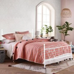 Conway Doublebed White Full Platform Bed Metal Platform Bed Frame by Homy Casa -Homy Casa Shop white homy casa platform beds conway doublebed 31 1000