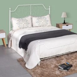Mudiay Full White Metal Bed by Homy Casa 19 Mudiay Full White Metal Bed by Homy Casa -Homy Casa Shop white homy casa platform beds hd mudiay full white 31 1000