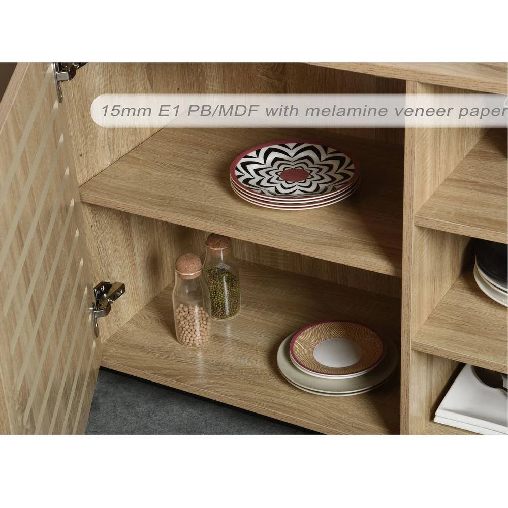 Wood White Sideboard Powder Coating Leg by Homy Casa 9 Wood White Sideboard Powder Coating Leg by Homy Casa - Image 7