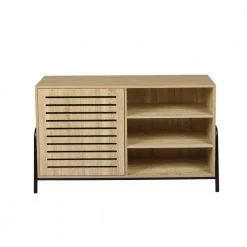 Wood White Sideboard Powder Coating Leg by Homy Casa