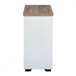 Freesia White Wood 4-tier Storage Cabinet With Sliding Barn Door by Homy Casa -Homy Casa Shop white homy casa sideboards buffet tables freesia 1f 1000