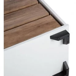 Freesia White Wood 4-tier Storage Cabinet With Sliding Barn Door by Homy Casa -Homy Casa Shop white homy casa sideboards buffet tables freesia 77 1000