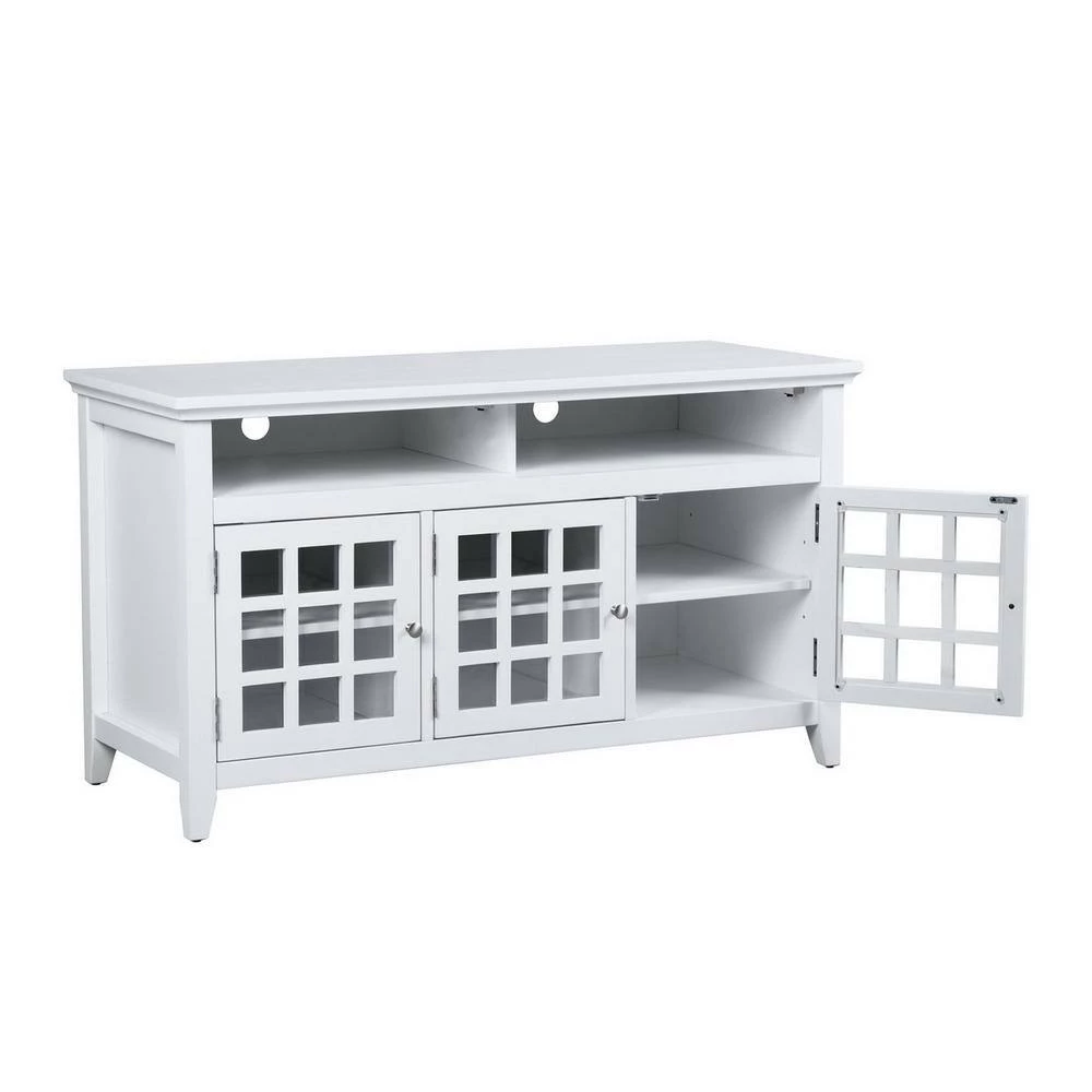 Taneka 48 in. White TV Stand Fits TV's Up To 58 in by Homy Casa 8 Taneka 48 in. White TV Stand Fits TV's Up To 58 in by Homy Casa - Image 6