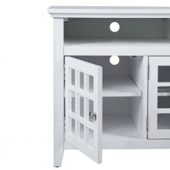 Taneka 48 in. White TV Stand Fits TV's Up To 58 in by Homy Casa 21 Taneka 48 in. White TV Stand Fits TV's Up To 58 in by Homy Casa -Homy Casa Shop white homy casa tv stands hd taneka tv stand white fa 1000