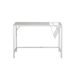 Gilda 43.3 in. Retangular White Wood Writing Desk by Homy Casa -Homy Casa Shop white homy casa writing desks hd gilda 4f 1000