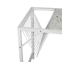 Gilda 43.3 in. Retangular White Wood Writing Desk by Homy Casa -Homy Casa Shop white homy casa writing desks hd gilda 76 1000