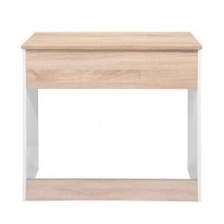 Tik 31.5 in. Rectangular Light Brown 1-Drawer Writing Desk by Homy Casa -Homy Casa Shop white homy casa writing desks hd tik 1f 1000