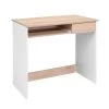 Tik 31.5 in. Rectangular Light Brown 1-Drawer Writing Desk by Homy Casa 2 Tik 31.5 in. Rectangular Light Brown 1-Drawer Writing Desk by Homy Casa -Homy Casa Shop white homy casa writing desks hd tik 64 1000