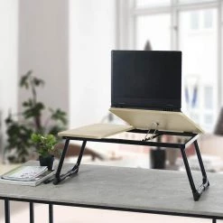 Liftable Wood Computer Desk Laptop Table by Homy Casa -Homy Casa Shop wood black homy casa laptop desks mamie beech bk dd 31 1000